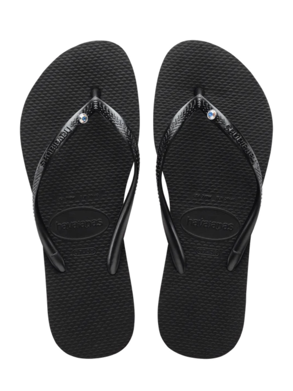 Havaianas Slim Crystal Gem Flip Flops